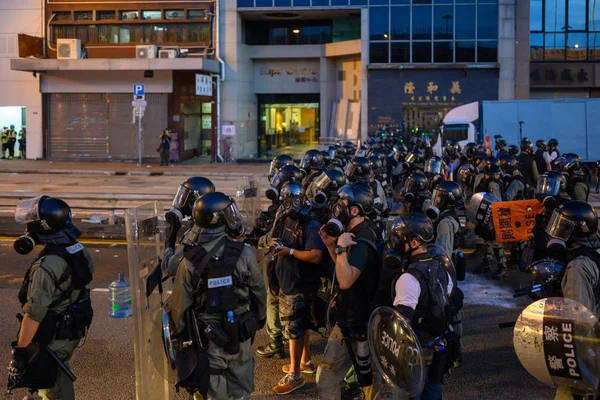 Hong Kong protesta pública contra la ley de extradición en Hong Kong Islan —  Fotos de Stock