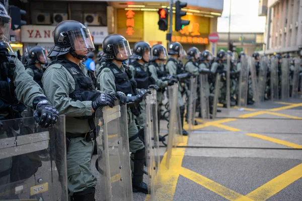 Öffentlicher Protest gegen das Auslieferungsgesetz in Hongkong — Stockfoto