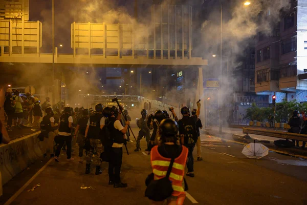 Hong Kong public protest anti-extradition law in Hong Kong Islan — Stock Photo, Image