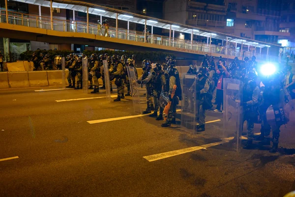 Hong Kong protestation publique contre la loi anti-extradition à Hong Kong Islan — Photo