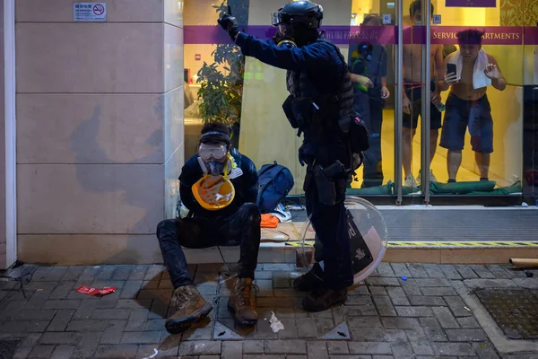 Hong Kong protestation publique contre la loi anti-extradition à Hong Kong Islan — Photo