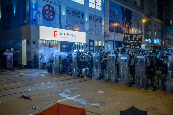 Hong Kong veřejný protest proti vydávání v Hongkongu Islan — Stock fotografie