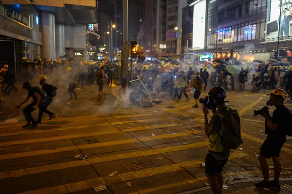 香港市民抗议香港伊斯兰法 — 图库照片