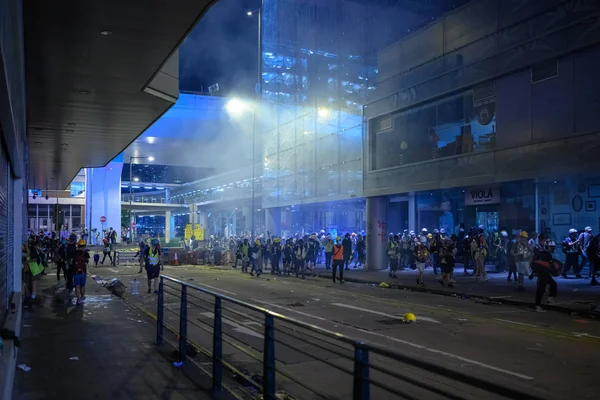 Hong Kong protesta pública contra la ley de extradición en Hong Kong Islan —  Fotos de Stock