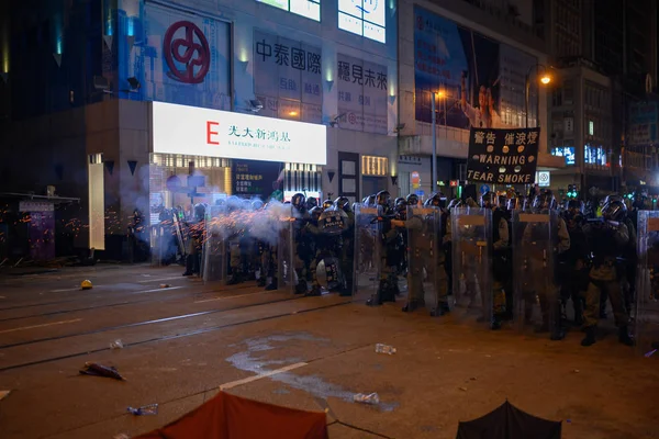 香港市民抗议香港伊斯兰法 — 图库照片