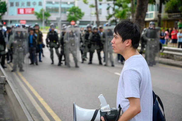 Because of gangsters attack citizen at train station on july 21, — Stock Photo, Image