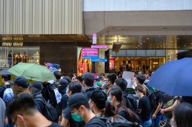 Hong Kong 3 Ağustos protesto polis gücü tarafından reddedildi.