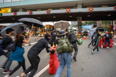 Hong Kong 3 Ağustos protesto polis gücü tarafından reddedildi.