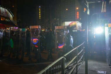 Hong Kong 3 Ağustos protesto polis gücü tarafından reddedildi.