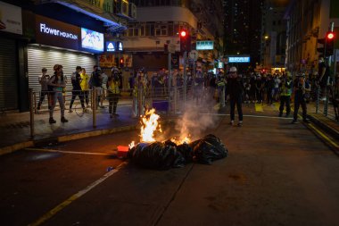 Hong Kong 3 Ağustos protesto polis gücü tarafından reddedildi.