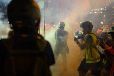 Hong Kong 3 Ağustos protesto polis gücü tarafından reddedildi.
