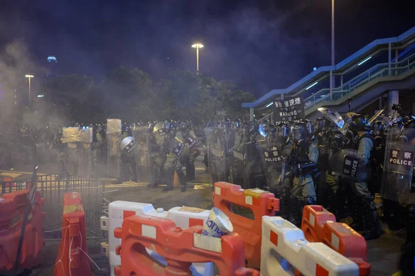 香港 8月4日 反引渡法抗議 — ストック写真