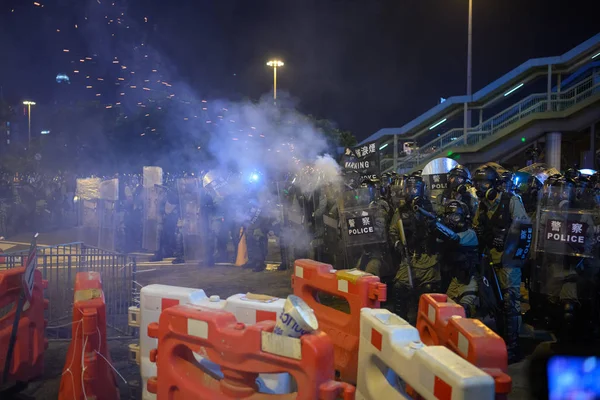 香港 8月4日 反引渡法抗議 — ストック写真