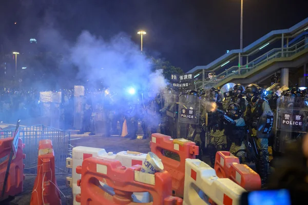 香港 8月4日 反引渡法抗議 — ストック写真