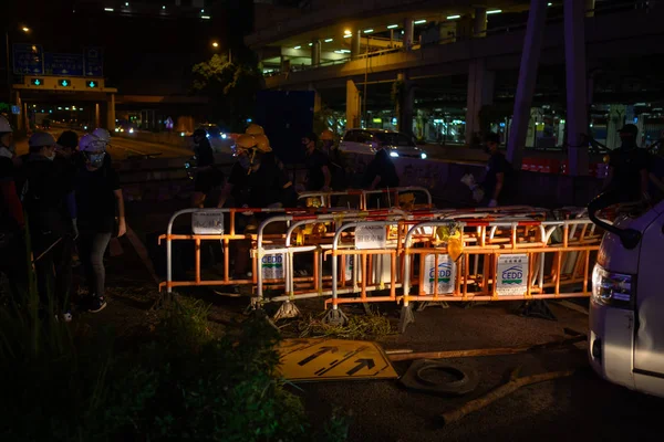 Největší Strike v historii Hong Kongu na srpen 5 2019 — Stock fotografie