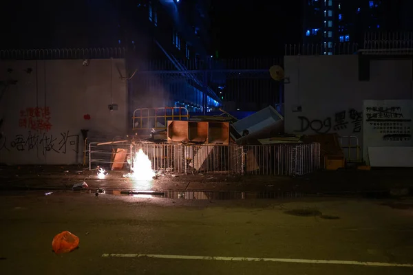 Größter Streik in der Geschichte Hongkongs am 5. August 2019 — Stockfoto