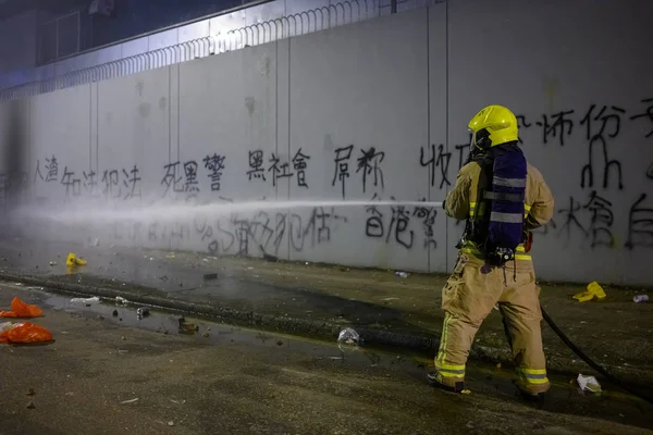 Huelga más grande en la historia de Hong Kong el 5 de agosto de 2019 — Foto de Stock