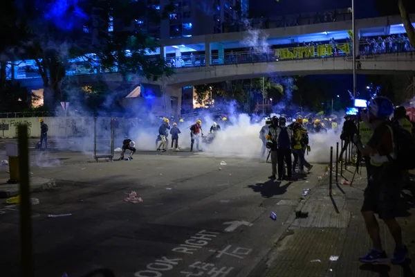 Největší Strike v historii Hong Kongu na srpen 5 2019 — Stock fotografie