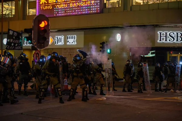 8月11日 香港闪电式抗议引渡L — 图库照片