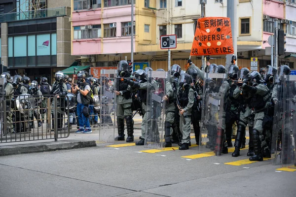 11. srpen-Hong Kong protestů proti vydání L — Stock fotografie