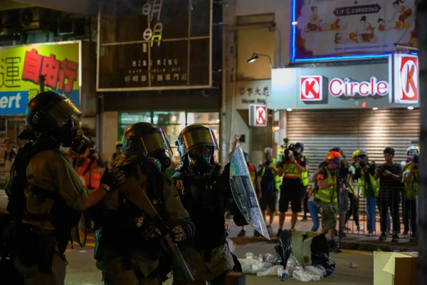 11. srpen-Hong Kong protestů proti vydání L — Stock fotografie