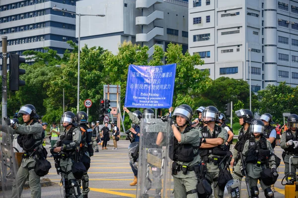 August 10 Hong Kong flashmob style protest against Extradition L — Stock Photo, Image