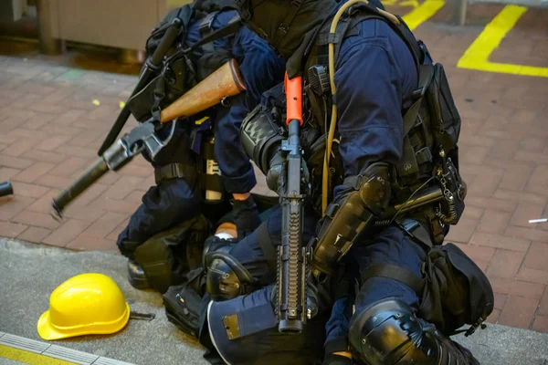 11 augusti Hong Kong flashmob stil protest mot utlämning L — Stockfoto