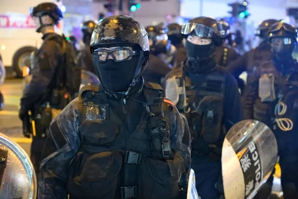 Manifestation contre la loi d'extradition à Hong Kong transformée en une autre — Photo