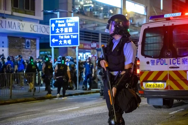 香港大罢工期间的抗议活动，2019年9月. — 图库照片