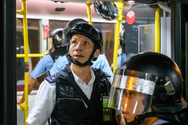 Hong Kong genel grev sırasında protestolar, Eylül 2019.