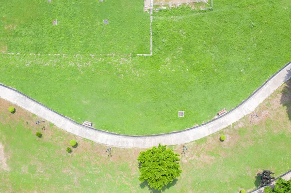 Vista aérea del ciberpuerto en la isla Hong Kong — Foto de Stock