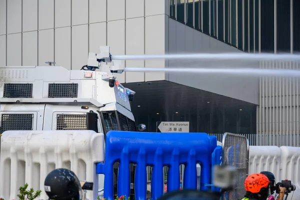 Protest proti vydávání zákonů v Hongkongu se proměnil v další — Stock fotografie