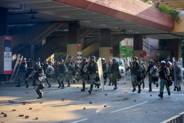  Tuen Mun'da İadekarşıtı Yasa protestosu, Polis Fo tarafından onaylandı