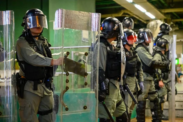 Chupar 4.0 protesto em Hong Kong, tentando bloquear o tráfego em Ho — Fotografia de Stock