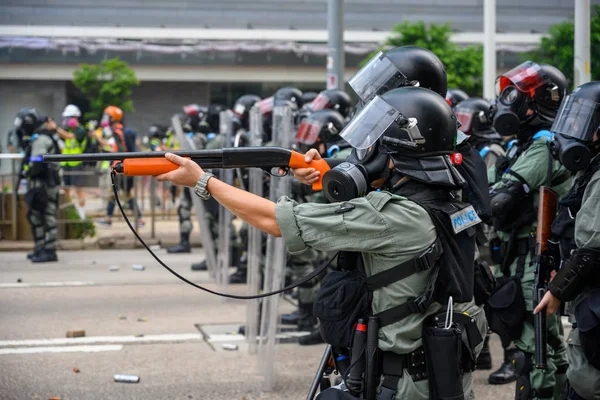 Protest mot utleveringsloven i Hong Kong ble en annen – stockfoto