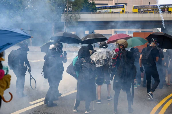 Protest against extradition law in Hong Kong turned into another — Stock Photo, Image