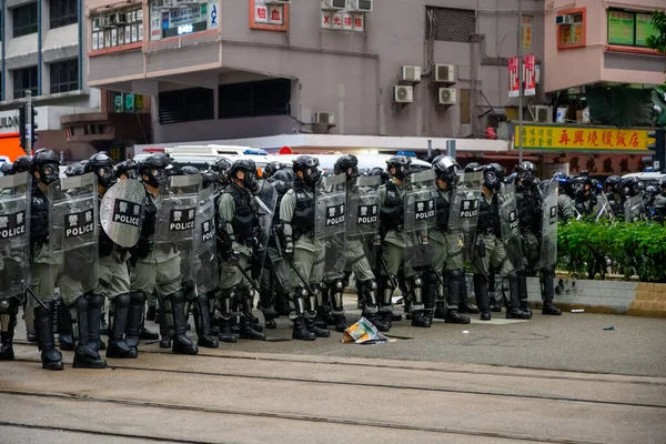 Διαδήλωση κατά των έκτακτων διαταγμάτων συνέβη στο Χονγκ Κονγκ — Φωτογραφία Αρχείου
