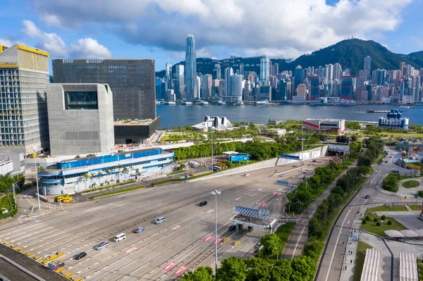 Vue Panoramique Aérienne Western Kowloon Hong Kong — Photo