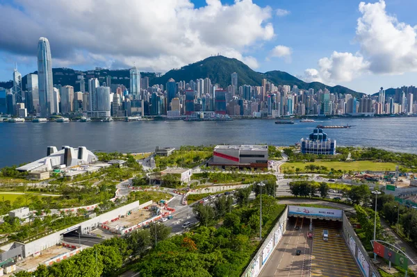 Vue Panoramique Aérienne Western Kowloon Hong Kong — Photo