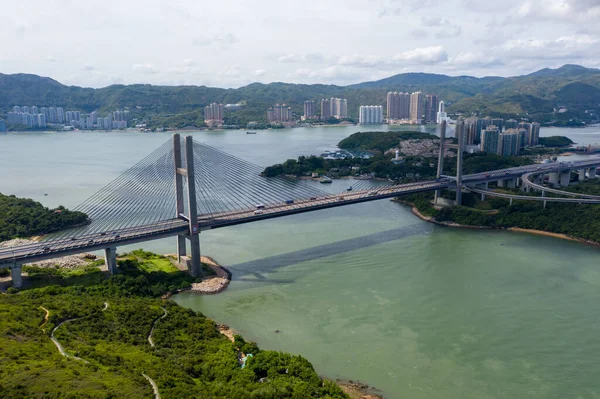Міст Кап Шуй Мун Гонконзі — стокове фото