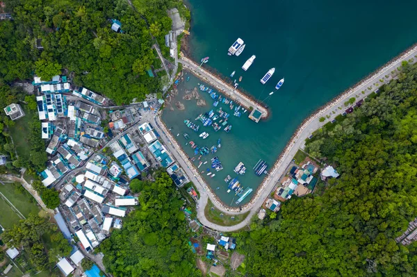 香港长洲岛 色彩斑斓的渔村 — 图库照片