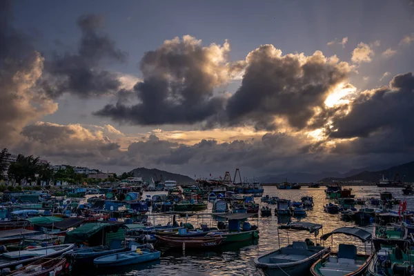 Hong Kong Cheung Chau Island Colorfull Fishing Village — Stock Photo, Image