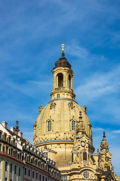 Edificio Histórico Con Cielo Azul Dresde Alemania — Foto de Stock