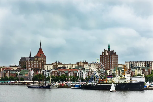 View Port City Rostock Germany — Stock Photo, Image