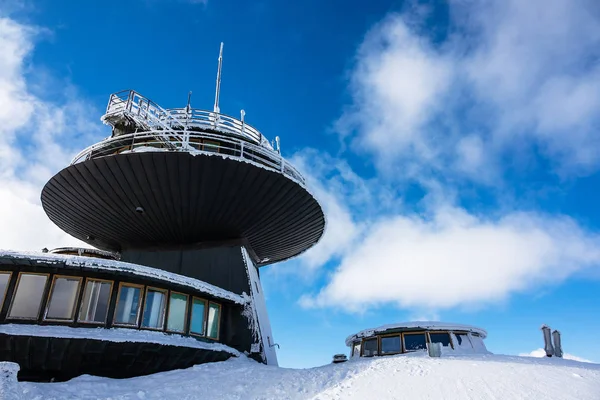 Winter Met Sneeuw Het Reuzengebergte Tsjechië — Stockfoto