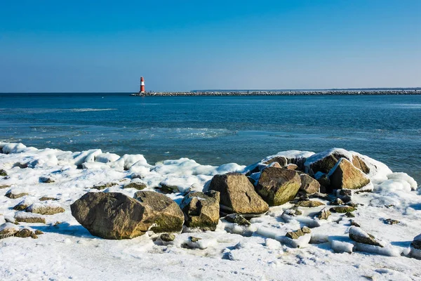 Taupe Hiver Warnemuende Allemagne — Photo