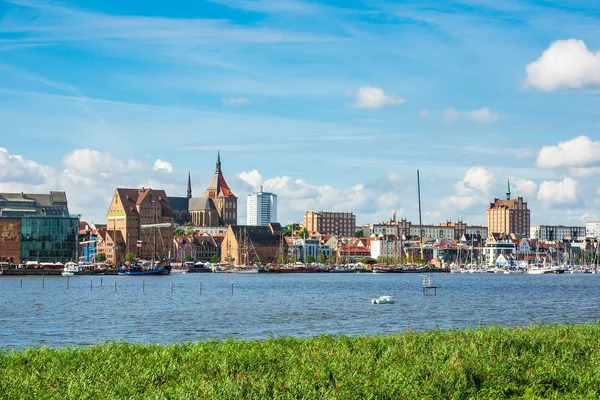 Vista Ciudad Hanseática Rostock Alemania — Foto de Stock