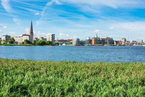 Vista Ciudad Hanseática Rostock Alemania — Foto de Stock