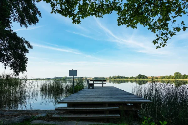 Landschap Aan Een Meer Potzlow Duitsland — Stockfoto