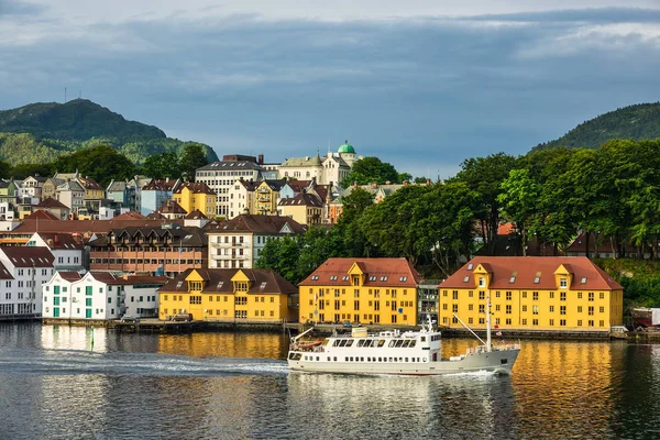Vista Ciudad Bergen Noruega — Foto de Stock